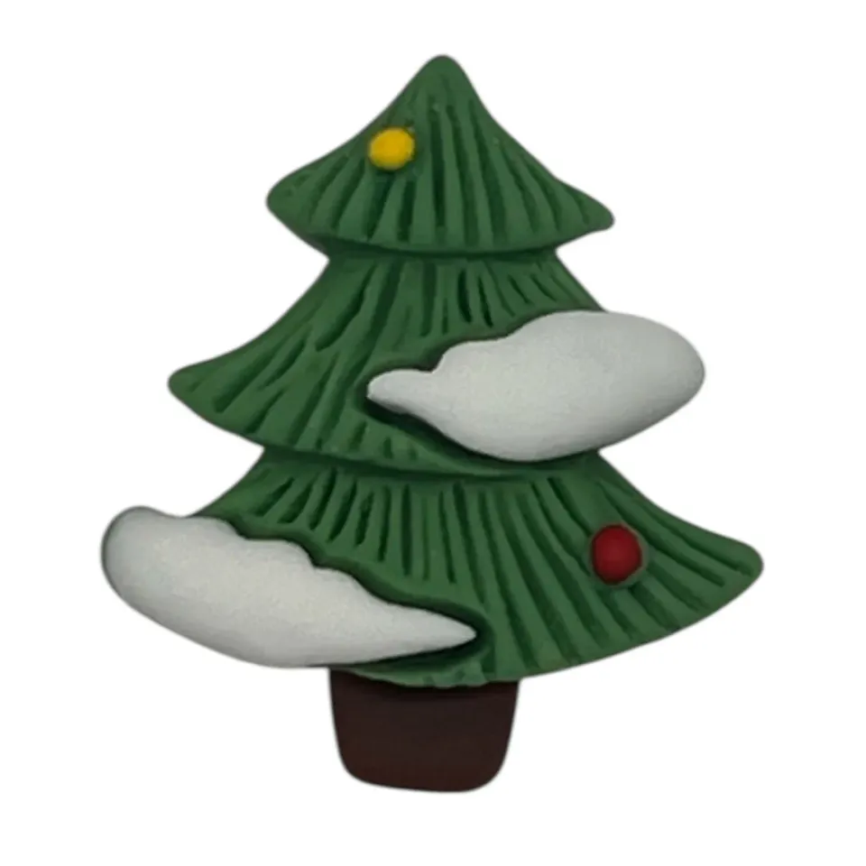 Buttons Galore Snowy Christmas Tree Flatbacks 25er Baum