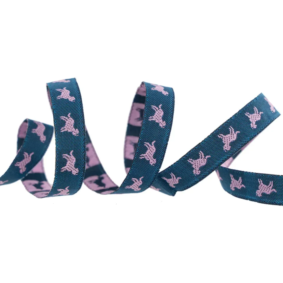 Renaissance Ribbon Dog Park Labrador Silhouette Webband 10 mm 1 Yard