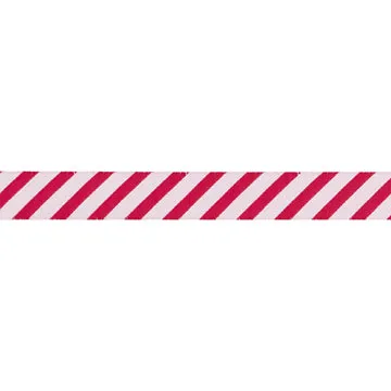 Renaissance Ribbon Classic Christmas Candy Cane Stripe Schmuckband 1 Yard rot-weiß