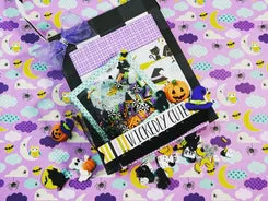 Buttons Galore Flatbackz Thrills Chills Halloween 5 Stk