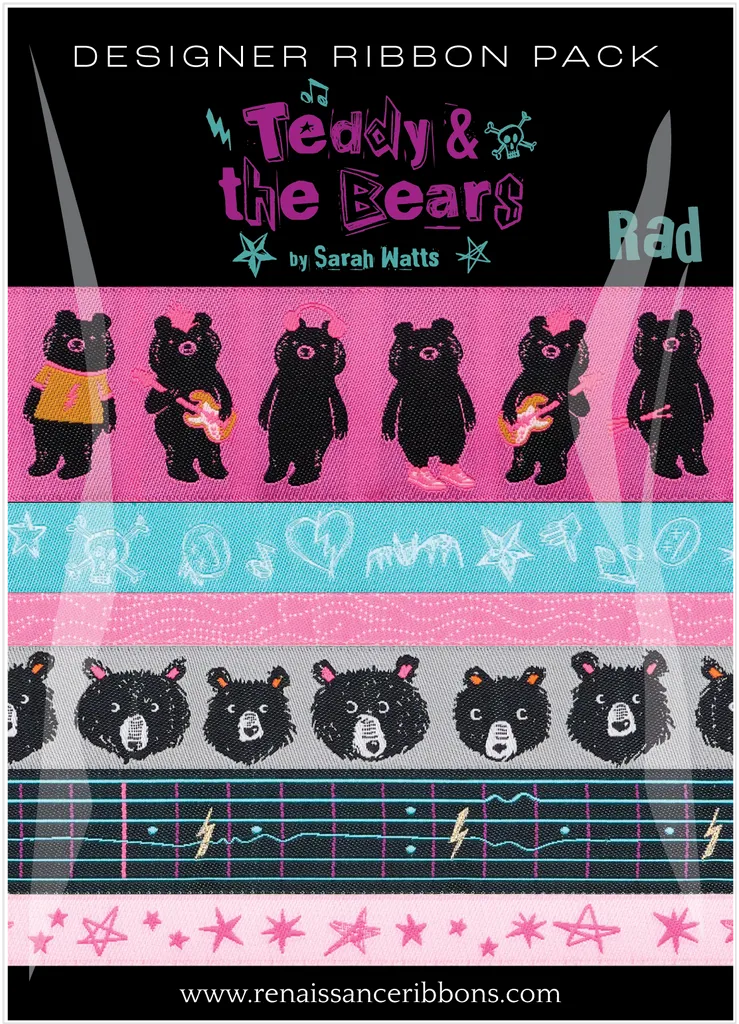 Renaissance Ribbon Teddy and the Bears Schleifenband-Set