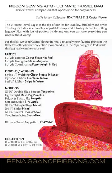 Renaissance Ribbon Sewing Kit Ultimate Travel Bag Nähset