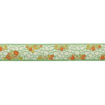Renaissance Ribbon Poppy Night Cobblestone Path Webband 22mm 1 Yard
