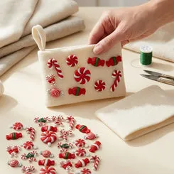 Buttons Galore Candy Cane Weihnachtsknöpfe 50 Stück zum Annähen