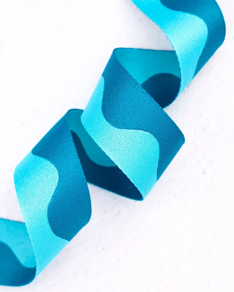Renaissance Ribbon Wavy Webbing Gurtband zweifarbig Nylon