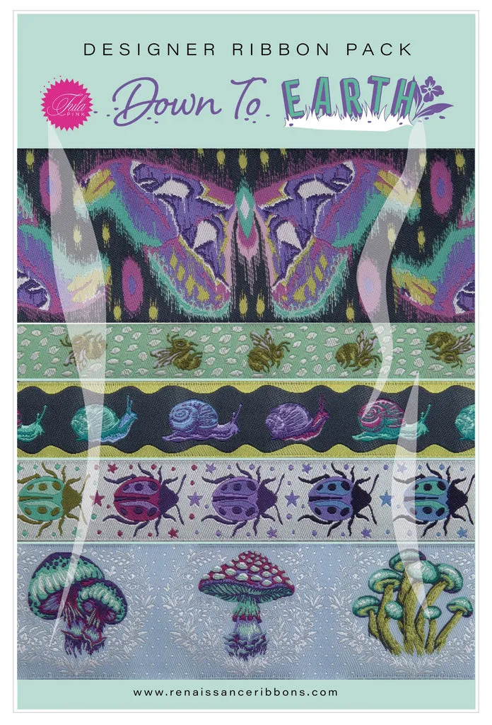Renaissance Ribbon Down to Earth Schleifenband-Set 5x1 Yard