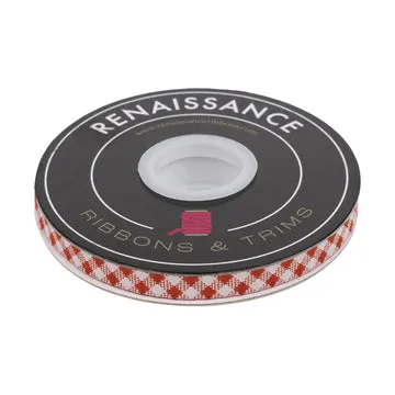 Renaissance Ribbon Farmstead Check It Webband 10 mm 1 Yard