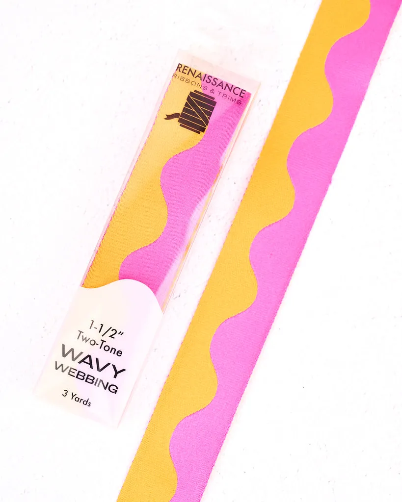 Renaissance Ribbon Wavy Webbing Gurtband Nylon