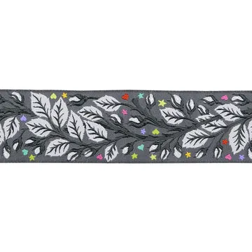 Renaissance Ribbon Graywork Birthmark Webband 38mm 1 Yard Shadow
