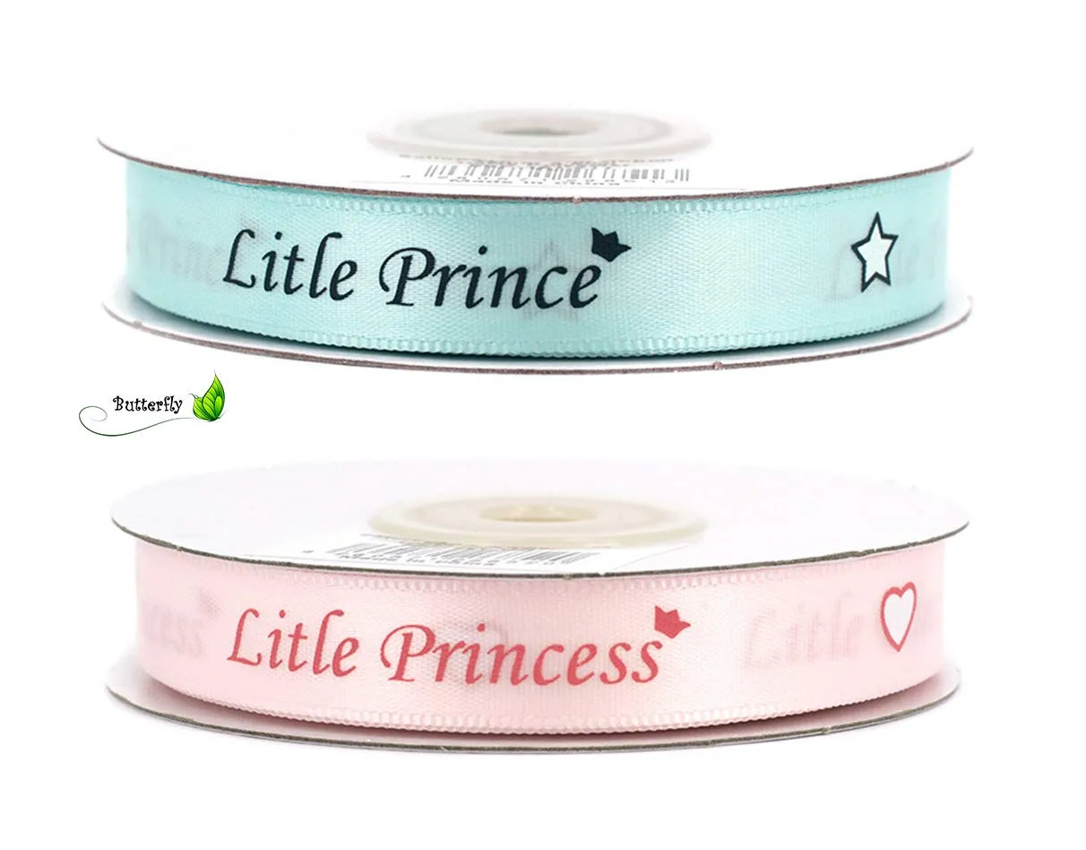 Creativery Satinband Little Prince 12mm 20m B-Ware Druckfehler