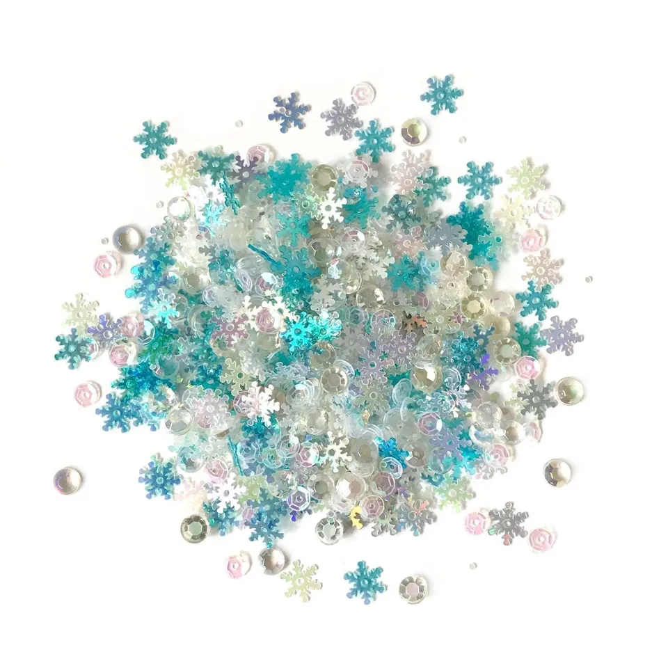 Buttons Galore Sparkletz Icicles Streumix 10 g eisblau