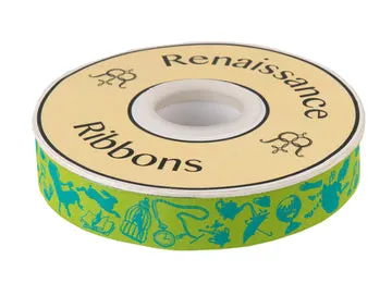 Renaissance Ribbon Curiouser & Curiouser Down the Rabbit Hole Band 7/8 Zoll