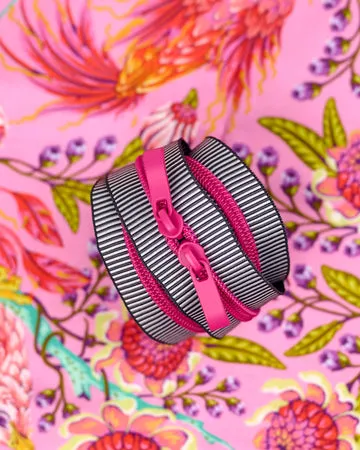Renaissance Ribbon Bubble Pop Taschenreißverschluss Doppelschieber