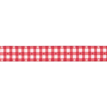 Renaissance Ribbon Market Days Gingham Checks Band 3/4" 1 Yard rot