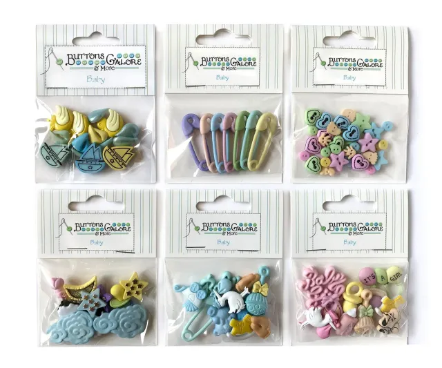 Buttons Galore Baby Group Knöpfe 50 Stück Baby waschbar