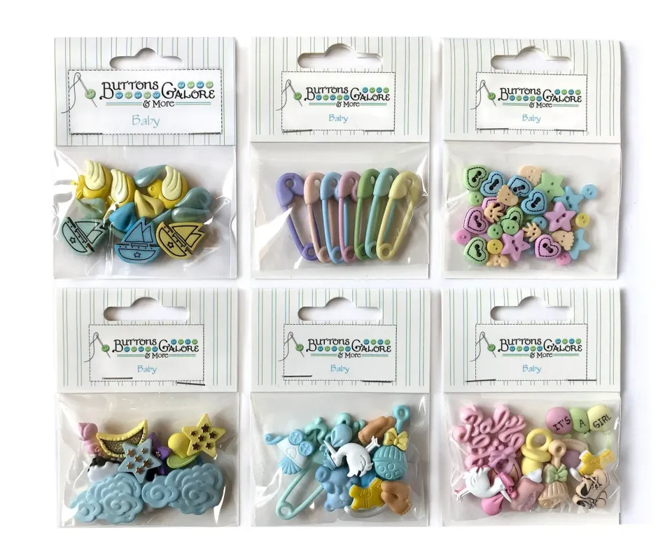 Buttons Galore Baby Group Knöpfe 50 Stück Baby waschbar