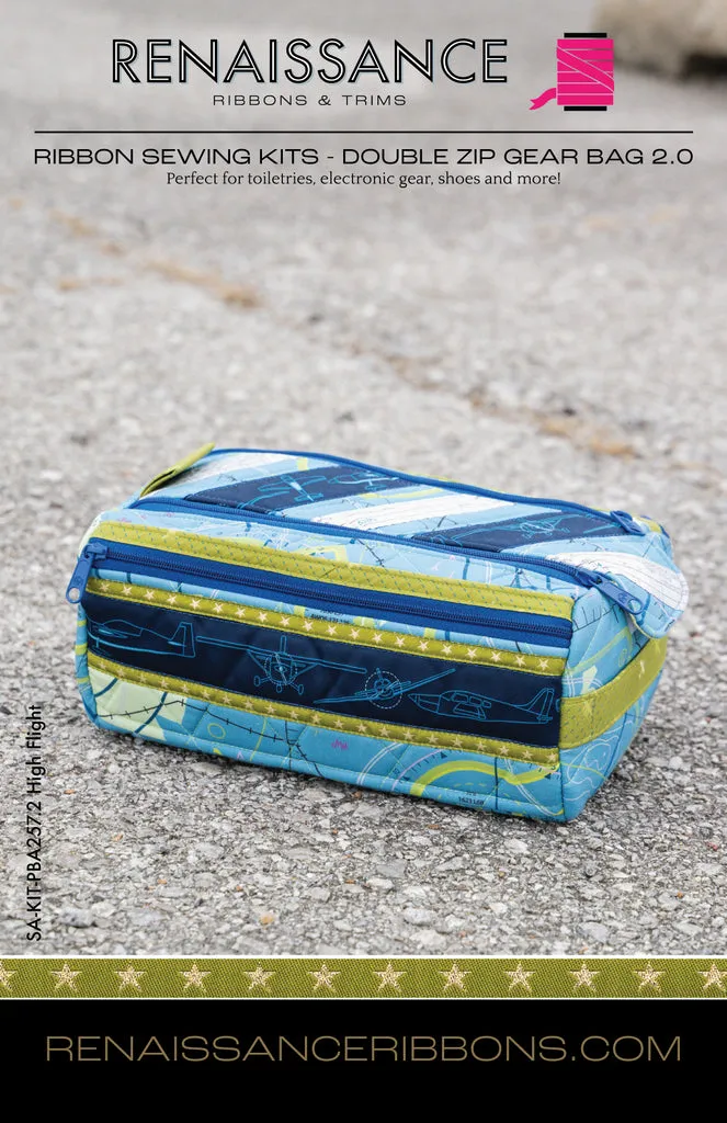 Renaissance Ribbon Double Zip Gear Bag 2.0 Sewing Kit