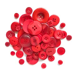 Buttons Galore Cardinal Bastelset rot Knopfbild