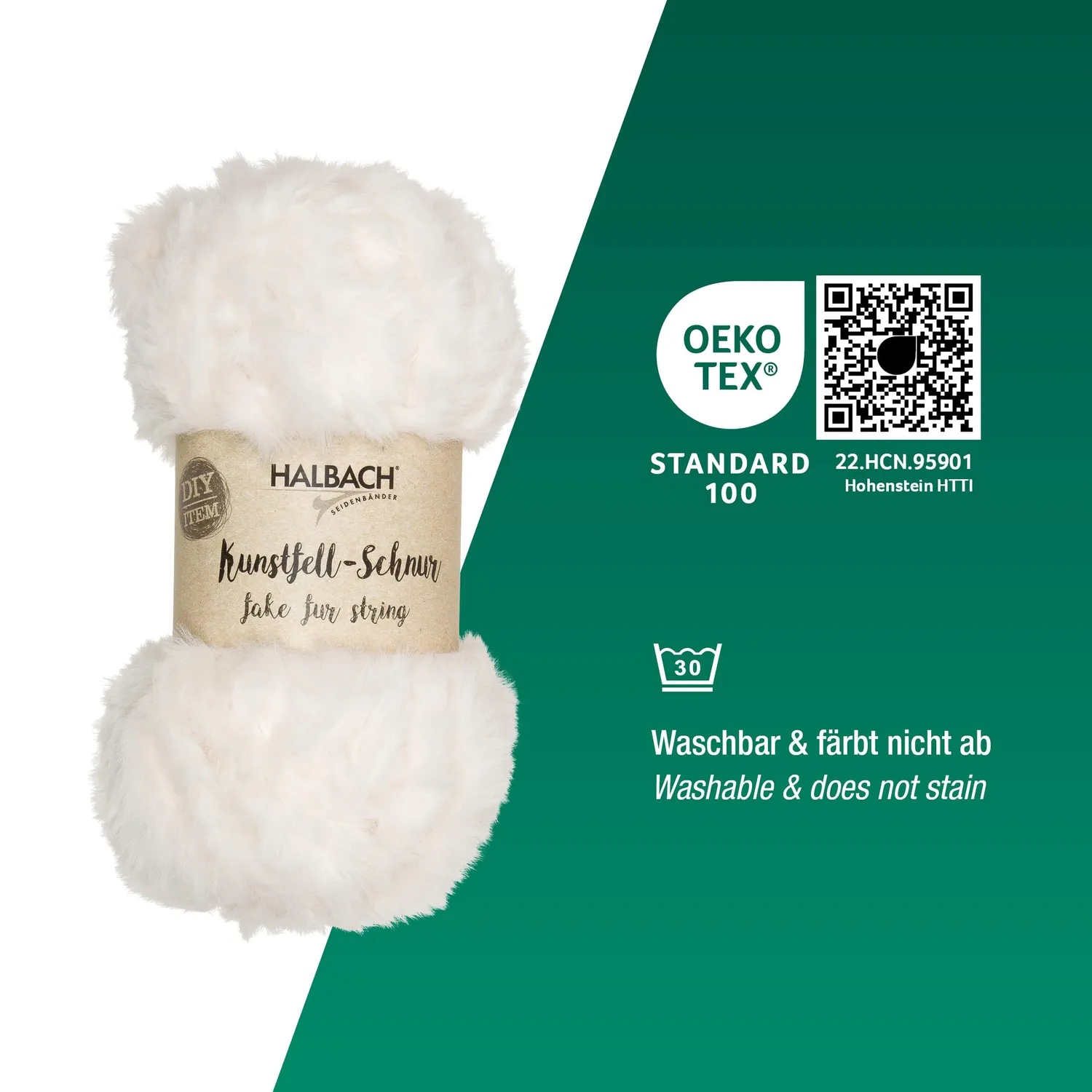 Halbach Kunstfell-Schnur Kuschelwolle 50g Strickwolle