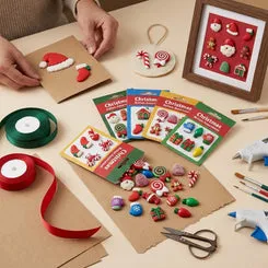 Buttons Galore Christmas Craft Buttons Knöpfe 50+ Stück 3D