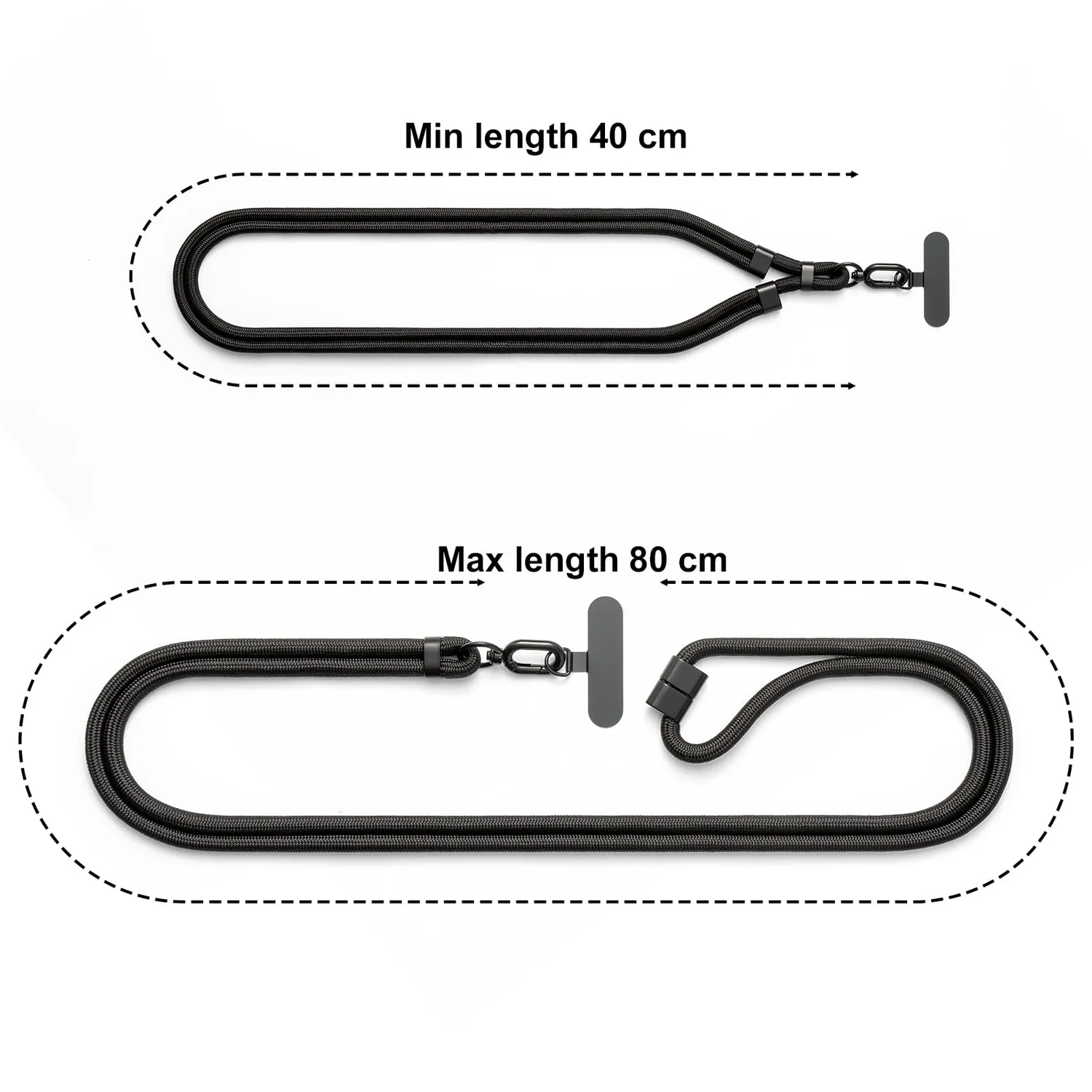 MORSUNBELA Handykette Handyband verstellbar