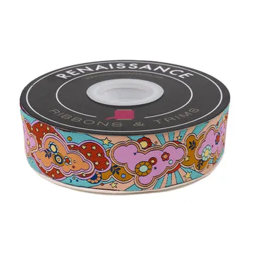 Renaissance Ribbon Mythical Clouds Schleifenband 1 1/2 Zoll, Polyester
