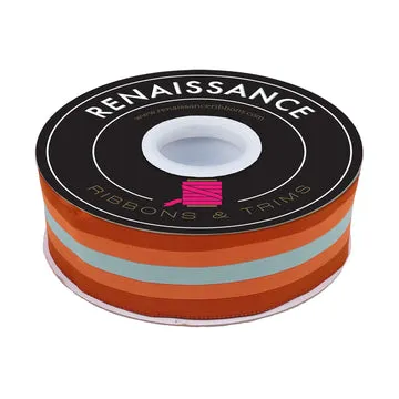 Renaissance Ribbon Great Outdoors Retro Stripe Schmuckband Rust 1 Yard