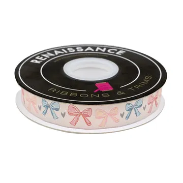 Renaissance Ribbon Mademoiselle Tied Together Schleifenband 22mm 1 Yard