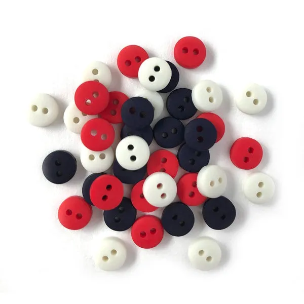 Buttons Galore Tiny America 250 Miniknöpfe 35 Stück