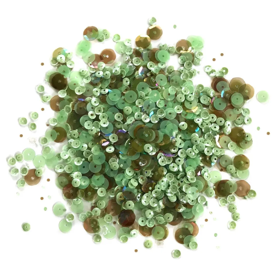 Buttons Galore Chocolate Mint Pailletten 30g Dose