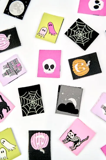 Renaissance Ribbon Spooky Night Weblabels 8er-Pack Halloween
