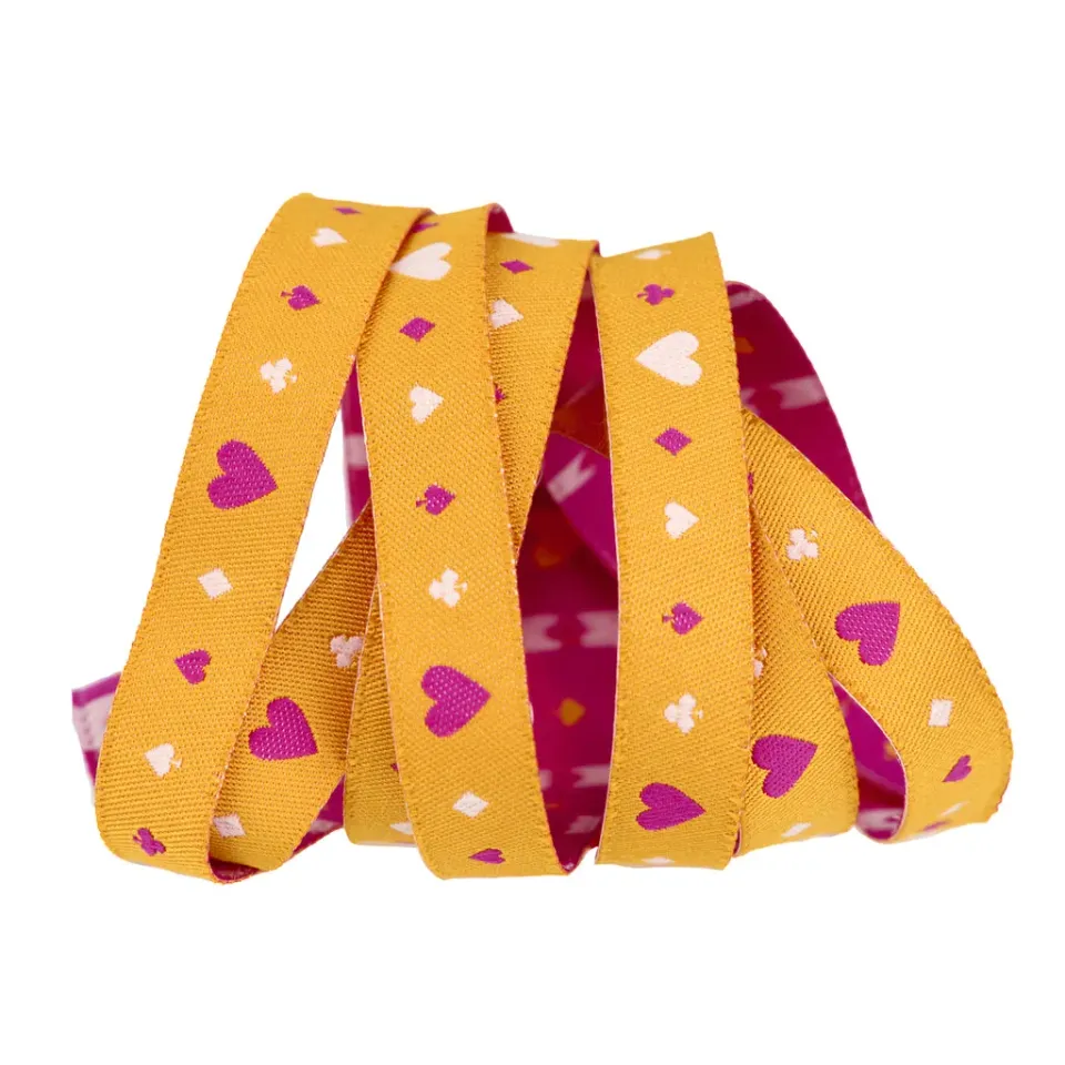 Renaissance Ribbon Hello Alice Suits Webband Gold 13mm 1 Yard