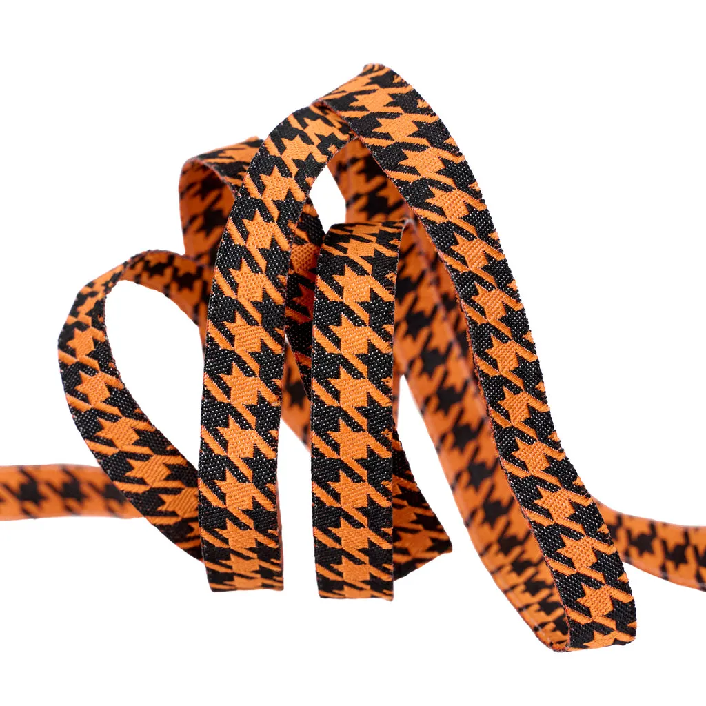 Renaissance Ribbon Home Sweet Haunt Hounds Tooth Webband 10 mm 1 Yard