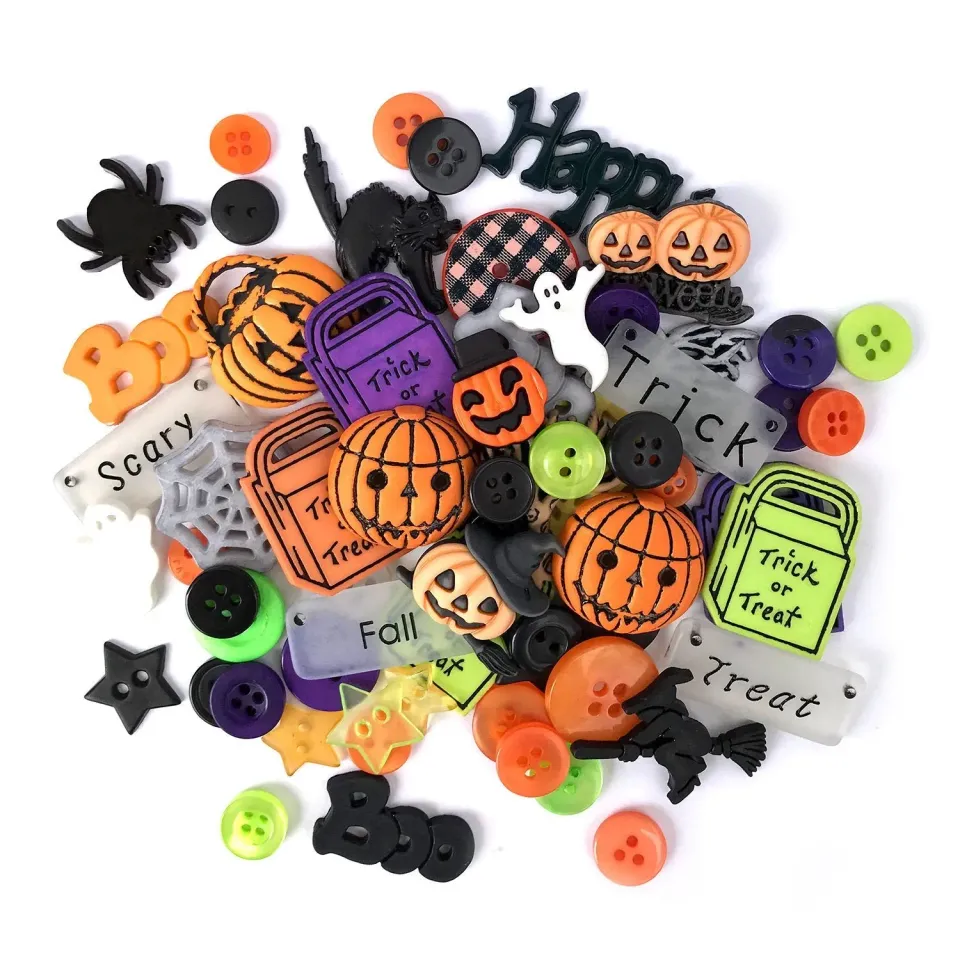 Buttons Galore Halloween Value Pack Knöpfe 50+ Stück Nylon