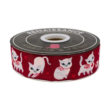 Renaissance Ribbon Funny Valentine Sweet Kitten Band 1 1/2 Zoll