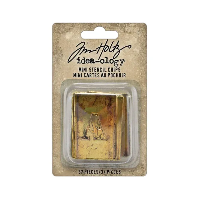 Tim Holtz Idea-ology Stencil Chips Mini Chipboard