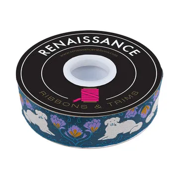 Renaissance Ribbon Dog Park Golden Jacquardband 1,5" 1 Yard