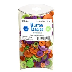 Buttons Galore Trick or Treat Knöpfe Halloween waschbar