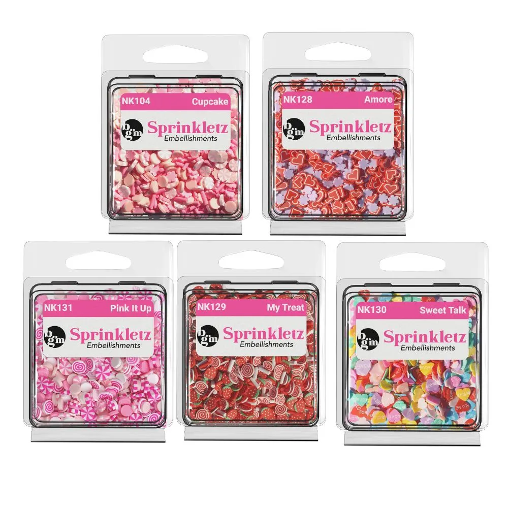 Buttons Galore Sprinkletz Polymer Clay Streuteile 5er-Bundle Shaker