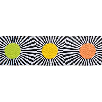 Renaissance Ribbon Linework Wide Multi Dots Webband 38mm 1 Yard