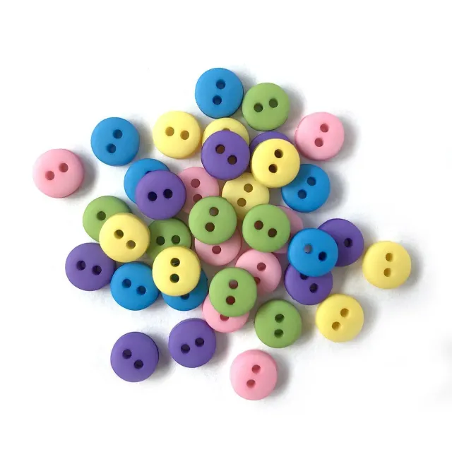 Buttons Galore Garden Knöpfe 35 Stück kleine bunte Annähknöpfe