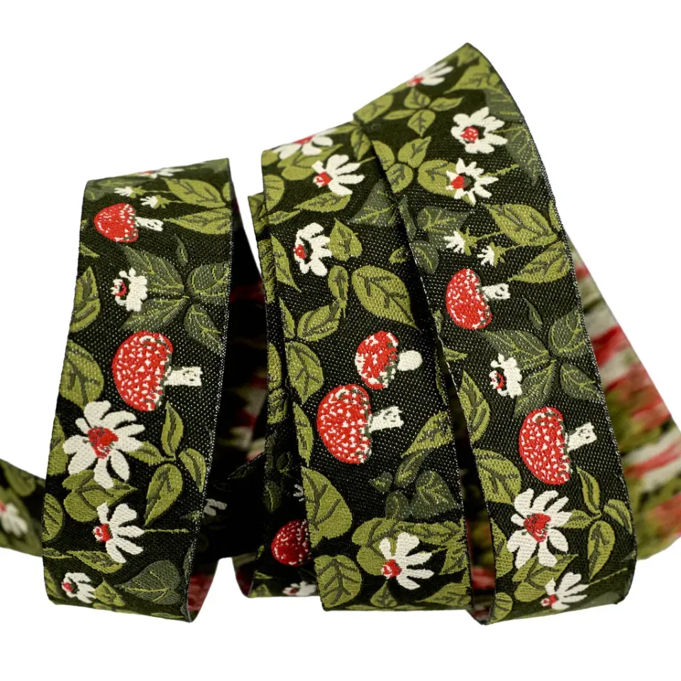 Renaissance Ribbon Spruce Woodland Walk Webband Grün 1 Yard