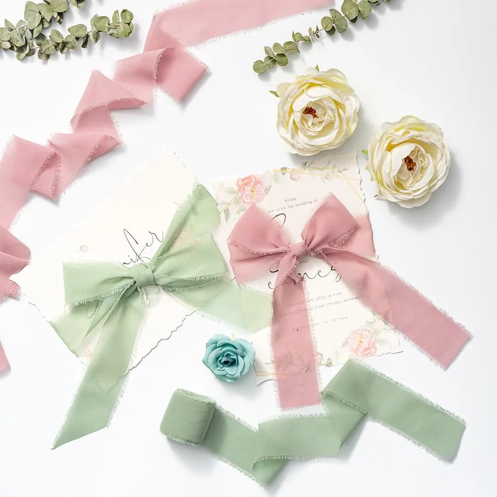 MORSUNBELA Chiffonband Geschenkband 3,8 cm