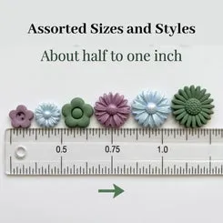 Buttons Galore Flower Button Knöpfe 75 Stück Blumen