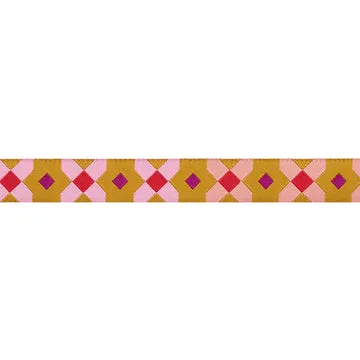Renaissance Ribbon Ramble Big X Webband 1 Yard modern
