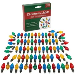 Buttons Galore Christmas Lights Knöpfe 100 Stück transluzent