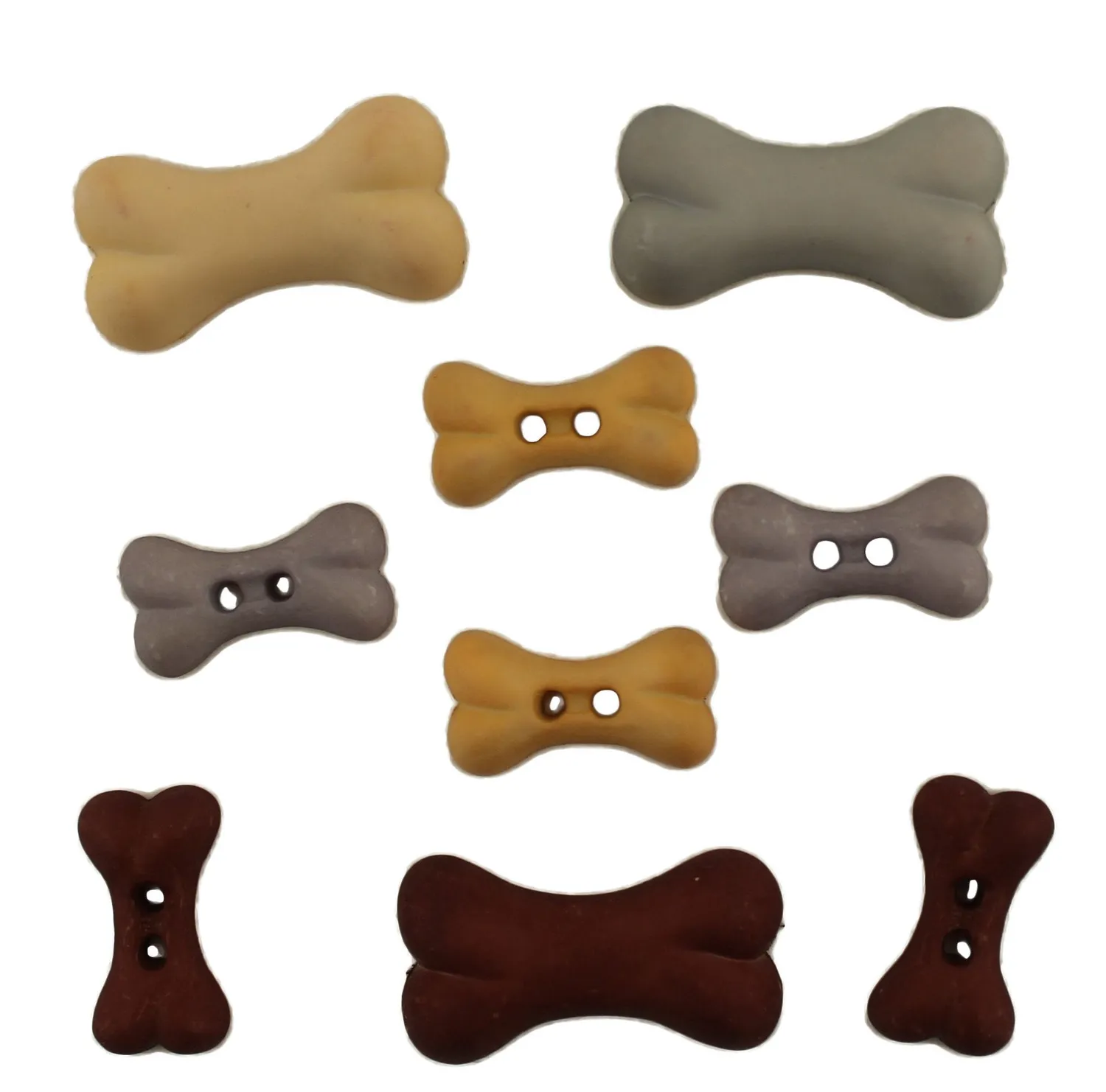 Buttons Galore Doggie Delights Bastelknöpfe 9 Stück Knochen