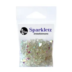 Buttons Galore Sparkletz Crystal Hearts Bastelsteine 6 g irisierend