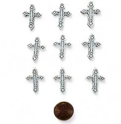 Buttons Galore Crosses Bastelknöpfe 9 Stk Kreuz