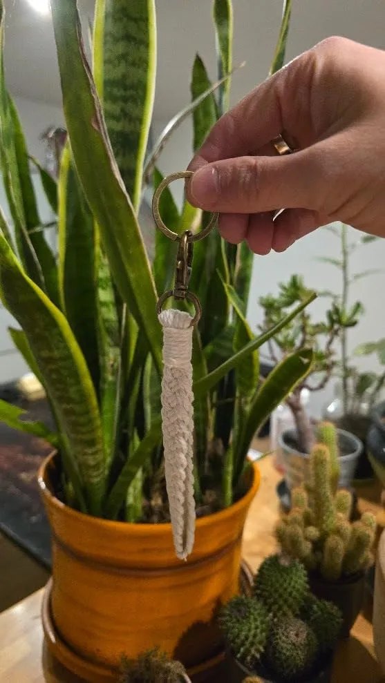 MORSUNBELA Schlüsselband Baumwollschnur Lanyard mit Schlüsselring